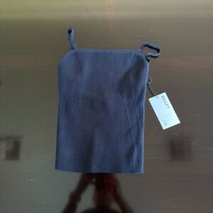 Bailey 44 Navy Blue Ribbed Tank Top